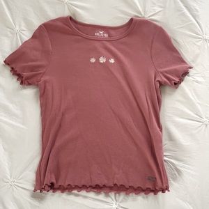hollister waffle baby tee